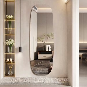 Adesivo <span class=keywords><strong>da</strong></span> parete a corpo intero in acrilico HD specchio morbido per bagno camera <span class=keywords><strong>da</strong></span> letto decorazioni per la casa a forma di specchio decorativo - Product Image 2