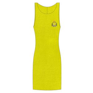 Jupe tricotée en laine 100% col rond <span class=keywords><strong>de</strong></span> couleur unie en gros avec jarretelle en <span class=keywords><strong>dessous</strong></span> <span class=keywords><strong>de</strong></span> la <span class=keywords><strong>robe</strong></span> sans manches Sexy Slim Fit - Product Image 5