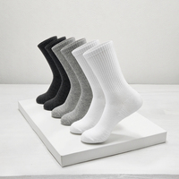 Chaussettes unisexes élégantes et classiques pour hommes, en laine mérinos noire, en coton, style tricoté, avec logo personnalisé et motif imprimé décontracté
