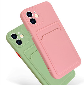 ELGZ-funda de teléfono con ranura para tarjeta para <span class=keywords><strong>Apple</strong></span> <span class=keywords><strong>13</strong></span> <span class=keywords><strong>pro</strong></span> <span class=keywords><strong>max</strong></span>, Note 10, realme C21, envío rápido - Product Image 6