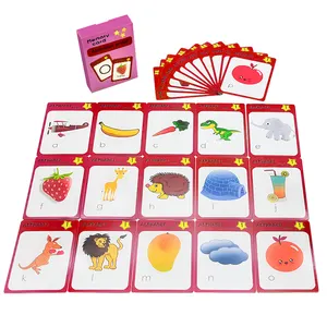 उच्च गुणवत्ता बच्चों के शैक्षिक साक्षरता खेल खेल मेमोरी ग्राफिक कागज खेल कार्ड