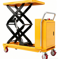 Table élévatrice à ciseaux électrique portable, chariot de levage hydraulique mobile pour atelier, réglage de la hauteur de chargement