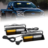 Dos luces de flash de sincronización con un controlador, luz estroboscópica Led Interior de emergencia para coche, luz estroboscópica decorativa Interior de coche