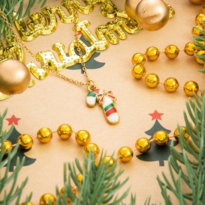 Accessoires DIY en acier inoxydable plaqué or 18 carats, pendentifs bonhomme de neige et flocon de neige de Noël, colliers, boucles d'oreilles, bracelets, tendance pour femmes et seniors - Product Image 4