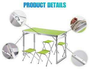 HISPEED mallette portable réglable en hauteur 120x60 <span class=keywords><strong>table</strong></span> de pique-nique de <span class=keywords><strong>camping</strong></span> à couleur personnalisée - Product Image 3