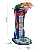 Nouvelle conception de machine de boxe, vente chaude, machines de jeu sportives, machine de boxe à monnayeur, jeu de boxe électronique
