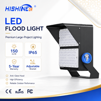 Reflector Hishine de 150W/250W con Sensor Fotoeléctrico para Patio y Estacionamiento, Iluminación del Anochecer al Amanecer