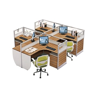 Sinonis Popular 4-Seater Modern Mobile <b>Office</b> <b>Workstation</b> Customized Size for Hospitals Schools Workshops-<b>Office</b> Partitions Hot - Product Image 5