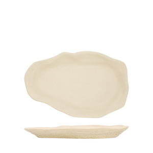 Piatto Piatto Astratto Crema Oyster 23x15cm - Product Image 2