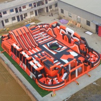 Aire de jeux pour adultes usine PVC enfant piscine extérieure équipement d'amusement parc aquatique à thème gonflable avec toboggan pour la terre