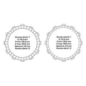 NRTeam para Honda CRF 450RX 21-25 Discos de embrague de transmisiones de motocicleta - Product Image 1