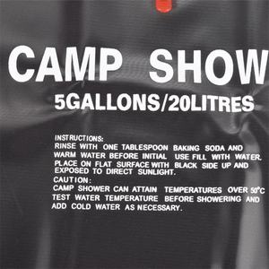 Sac de <span class=keywords><strong>douche</strong></span> <span class=keywords><strong>solaire</strong></span> de camping en PVC étanche <span class=keywords><strong>20L</strong></span> à <span class=keywords><strong>pression</strong></span> de voyage extérieur portable - Product Image 6