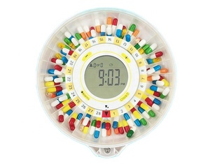 Distributeur Automatique de Pilules Bluetooth à Couvercle Transparent 28 Jours, Contrô<span class=keywords><strong>l</strong></span>é par Application, Rappels Sonores et Lumineux, Verrouillage Sécurisé par Clé, Écran LCD, Matériau ABS, Pour la Maison - Product Image 2
