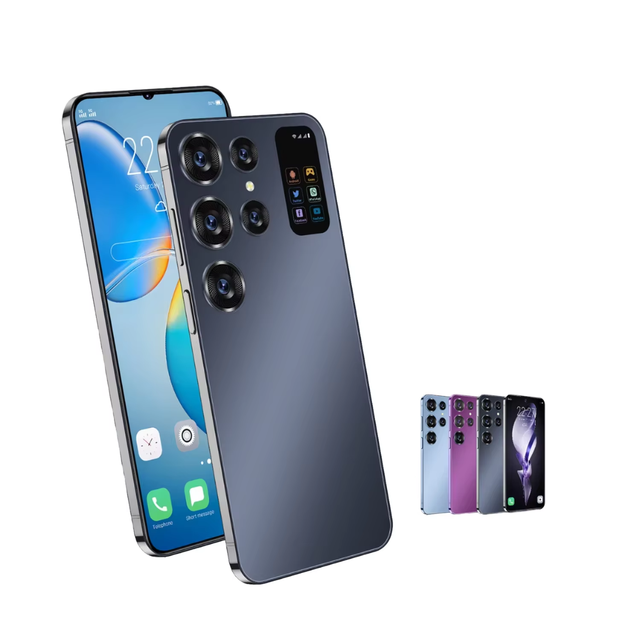 2026 New Android Smartphones with Dual SIM Dual Standby Facial Recognition Fingerprint Unlocking for S24 Mobile Phones
