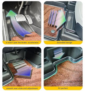 Nuevo diseño 3D 5D fibra de carbono TPE accesorios de coche alfombrillas antideslizantes alfombrillas de coche para Hyundai Sonata Hybrid 2025 - Product Image 2