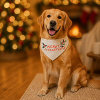 Vente en gros d'accessoires pour animaux de compagnie personnalisés pour Noël, bandanas pour chats et chiens en vrac