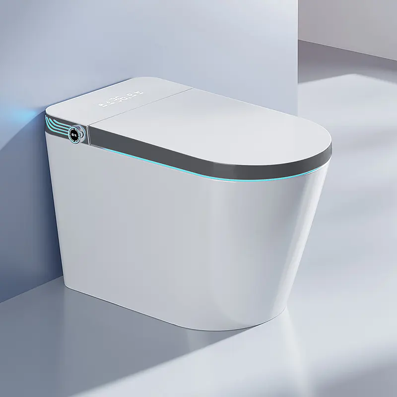 Son otomatik sifon Jet kızarma beyaz düşük fiyat akıllı tuvalet Tankless akıllı tuvalet bidesi