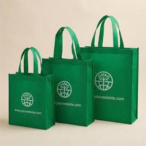 Bolsas de Compra Reutilizables de Tela No Tejida, Bolsas Ecológicas para Supermercado con Espacio para Logotipo Personalizado, Paquete Económico de 3 Tamaños para Regalos y Eventos - Product Image 1