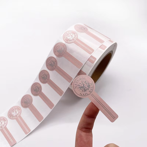 Foglio d'argento che timbra le parti superiori della bottiglia sigillano l'adesivo dell'etichetta <span class=keywords><strong>di</strong></span> carta adesiva la sigillatura impermeabile del barattolo della bottiglia <span class=keywords><strong>di</strong></span> <span class=keywords><strong>vetro</strong></span> <span class=keywords><strong>per</strong></span> la cura della pelle - Product Image 1