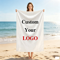 Wholesale Quick Dry Personalized Yellow Striped Microfiber Beach Towels Sand Free Swimming Custom Print Beach Towel With Logo