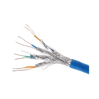 Cable de Red LAN Cat7 SSTP de Alta Velocidad al Mejor Precio, Blindado, Par Trenzado, con 305m, 4 Pares, 8 Hilos, Conductor Sólido de Cobre