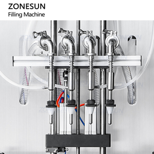 ZONESUN ZS-VTGZ100 Macchina Automatica di Riempimento a Gravità con 4 Teste per Bottiglie di Whisky, Liquori e Vino con Pompa di Alimentazione - Product Image 5
