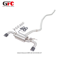 Sistema de Escape Catback GFC para BMW 120i 125i F20 B48 2.0T 2015-2019, Sistema de Escape con Válvula Eléctrica para Automóvil, Fabricado con Tubo SUS30