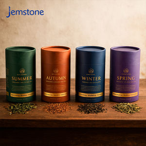 Tube en carton de qualité supérieure, écologique, de qualité alimentaire, pour emballage de café artisanal, tube en papier personnalisé de luxe pour thé en vrac - Product Image 1