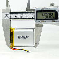 Baterai Lithium 3.7V dengan 500+ Siklus Pengisian, Baterai Lithium Polymer Isi Ulang 123443, Baterai Lithium Ion 2000mAh untuk Speaker