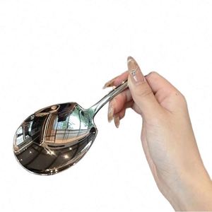 High Quality Stainless Steel 304 Gold Plated <b>Mirror</b> Polish Luxury Spoon Long Handle Eco-Friendly for Household Hotel Camping Use - Product Image 3