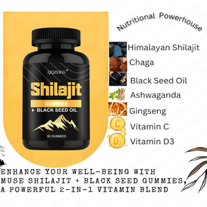 Gomitas de Shilajit del Himalaya 100% Puro de Fábrica OEM, Gomitas de Shilajit de Marca Privada para la Salud - Product Image 4