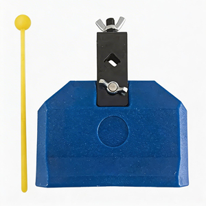 KIRSTEN CCB01 Campanaccio in Plastica con Battente e Martello - Strumento a Percussione per Educazione Musicale Stile <span class=keywords><strong>Jazz</strong></span> - Product Image 1
