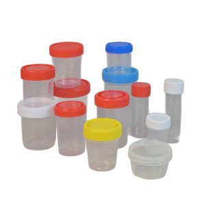 Vasos de plástico para muestras con tapa roja de 50 ml para uso en laboratorio, recipientes desechables para recolección - Product Image 5
