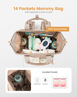 Sac à dos à langer LOVEVOOK avec matelas à langer, sac à dos à langer pour maman et papa avec attaches pour poussette, mini sac à langer résistant à l'eau