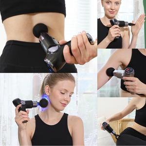 Pistola de masaje de percusión, KH-515 recargable por <span class=keywords><strong>USB</strong></span> <span class=keywords><strong>Mini</strong></span> Fascia, inalámbrica, manual, 32 velocidades, pantalla táctil LED, masajeador muscular - Product Image 3