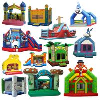 Aire de jeux gonflable pour videur, château gonflable, maison de rebond commerciale, toboggan gonflable pour château avec piscine