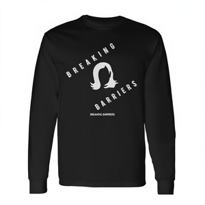 Rompiendo Barreras, Camiseta de Manga Larga con Silueta de Kamala Harris 2024, Cuello Redondo Unisex, Ropa Promocional para Adultos - Product Image 3