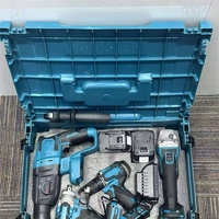 Perceuse à percussion multifonction sans balais 3-en-1 améliorée avec batterie au lithium et coffret de transport OEM