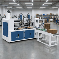 Ligne de production de cartons ondulés, machine de fabrication de boîtes en carton, machine d'impression et de collage avec rainureuse pour usine d'emballage