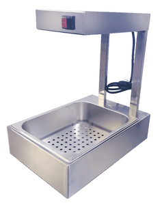 <span class=keywords><strong>Dulong</strong></span> DL-FLW-02 Petit Réchaud Commercial Électrique de Table en Acier Inoxydable 400W 220-240V pour Frites et Aliments Frits avec Présentoir - Product Image 2