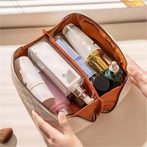 Checkerboard Pillow Makeup Bag Large Capacity Portable Ins New Network Celebrity Travel Cosmetics <b>Toiletries</b> <b>Storage</b> Bag - Product Image 6