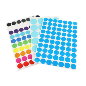 Vòng nhiều màu sắc dính dính bao bì nhãn phổ biến màu Matte kết thúc vòng tròn nhỏ 10mm 20mm 30mm màu Dot Sticker - Product Image 6