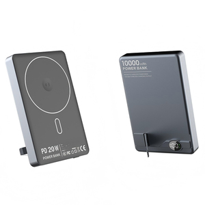 Banque d'Alimentation Magnétique Sans Fil <span class=keywords><strong>3</strong></span>-en-1 5000mAh 10000mAh Sûre, Chargeur Portable avec Câble USB-C, Batterie Externe à Charge Rapide PD 20W - Product Image 3