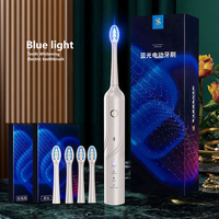 Cepillo de Dientes Eléctrico Sónico de Fábrica con Pantalla LED, Cerdas Suaves, Resistente al Agua IPX7, Recargable por USB, Batería de 400mAh, 4 Modos