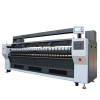 Équipement de blanchisserie commercial haute performance, machine d'alimentation industrielle, utilisation simple par un seul opérateur pour les draps d'hôtel