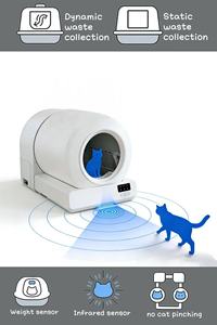 Caja de Arena Inteligente Autolimpiable <span class=keywords><strong>para</strong></span> <span class=keywords><strong>Gatos</strong></span> con App, Controlada por App + Capacidad de 65L, Ideal <span class=keywords><strong>para</strong></span> Dueños de <span class=keywords><strong>Gatos</strong></span> Urbanos - Product Image 4