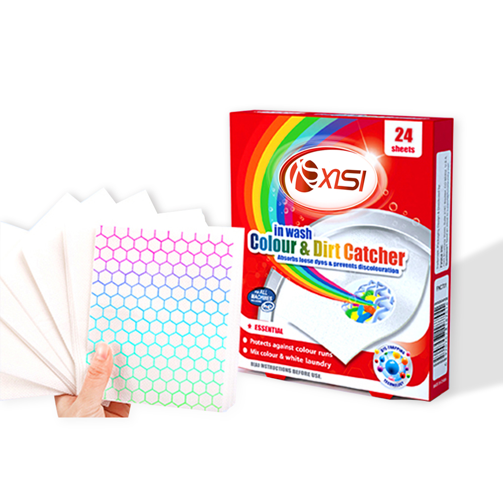 ECO Friendly Color Catcher Sheet for Laundry with Carbon Color Grabber