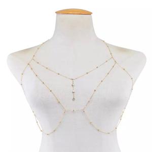 Fashionable Diamond Body Chain Sexy Diamond Chest Chain Jewelry Women's Seaside <b>Clothing</b> <b>Accessories</b> - Product Image 5