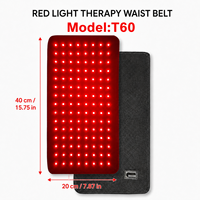 Ceinture de thérapie par lumière rouge OEM 660nm 850nm pour le dos, la taille et l'abdomen, enveloppement de thérapie LED avec batterie externe