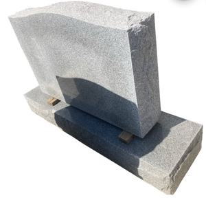 Lápida tallada a mano personalizada de alta calidad, monumento, lápida de granito gris - Product Image 3